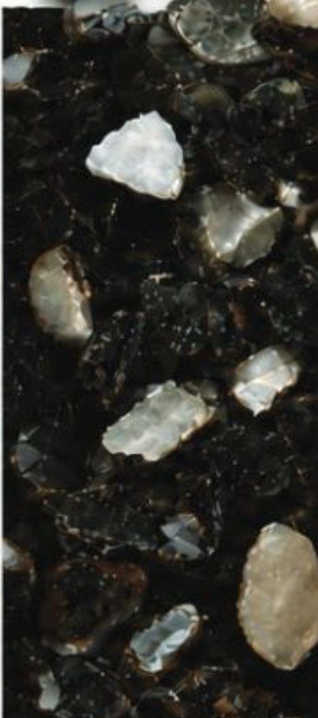 Black Mother of Pearl shell aggregate swatch